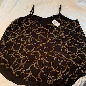 Black tank blouse